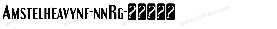 Amstelheavynf-nnRg字体转换