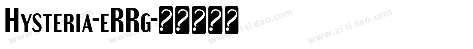 Hysteria-eRRg字体转换