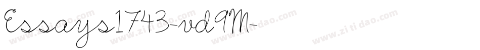 Essays1743-vd9M字体转换