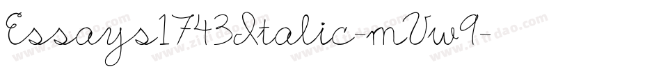 Essays1743Italic-mVw9字体转换