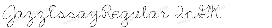 JazzEssayRegular-2nGK字体转换
