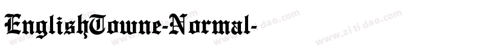 EnglishTowne-Normal字体转换