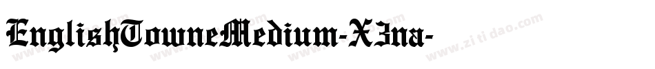 EnglishTowneMedium-X3na字体转换