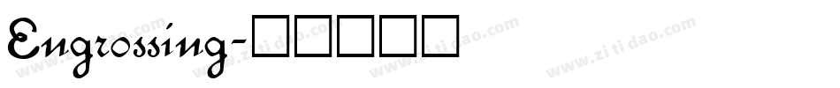Engrossing字体转换