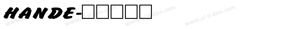 HANDE字体转换