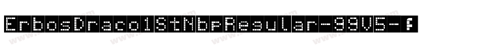 ErbosDraco1StNbpRegular-99V5字体转换