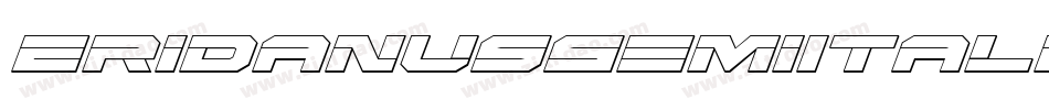 EridanusSemiItalic-1gXg字体转换