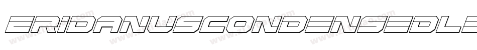 EridanusCondensedLeftalic-Y4Pj字体转换