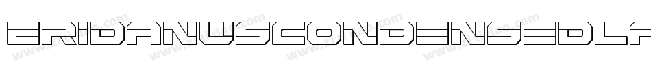 EridanusCondensedLaserItalic-89gD字体转换