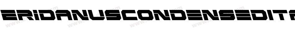 EridanusCondensedItalic-RmXM字体转换