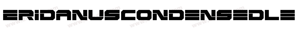EridanusCondensedLeftalic-Y4Pj字体转换
