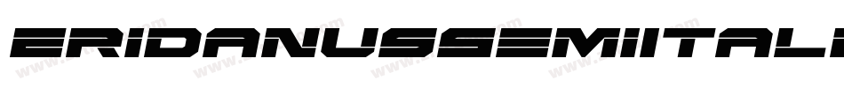 EridanusSemiItalic-1gXg字体转换
