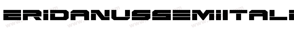 EridanusSemiItalic-1gXg字体转换