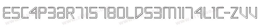 EscapeArtistBoldSemiItalic-ZVV8x字体转换