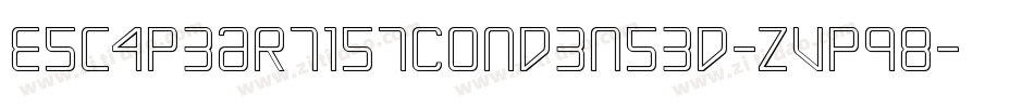 EscapeArtistCondensed-ZVpq8字体转换