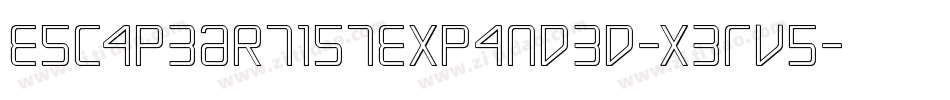 EscapeArtistExpanded-x3Rv5字体转换