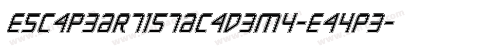 EscapeArtistAcademy-Ea4Pe字体转换
