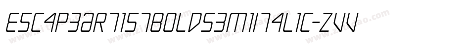 EscapeArtistBoldSemiItalic-ZVV8x字体转换
