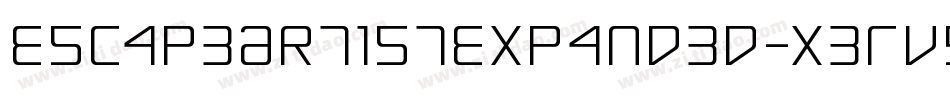 EscapeArtistExpanded-x3Rv5字体转换