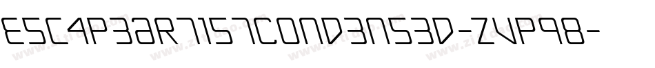 EscapeArtistCondensed-ZVpq8字体转换