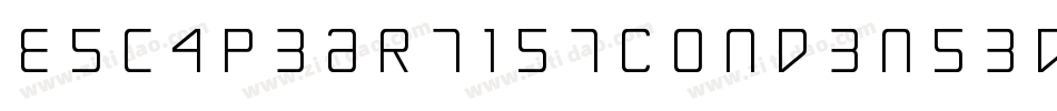 EscapeArtistCondensed-ZVpq8字体转换
