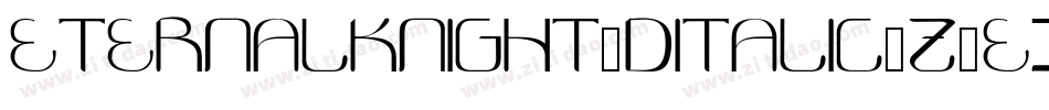 EternalKnight3DItalic-Z0Ex字体转换