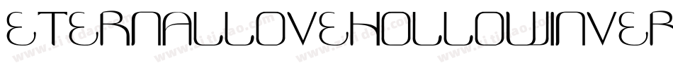 EternalLoveHollowInverse-E0pW字体转换