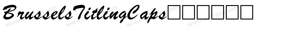 BrusselsTitlingCaps字体转换