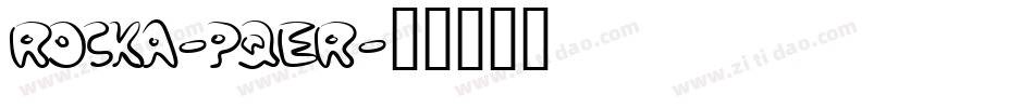 Rocka-pqER字体转换