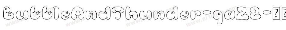 BubbleAndThunder-qaZ2字体转换