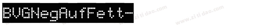 BVGNegAufFett字体转换