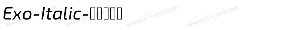 Exo-Italic字体转换