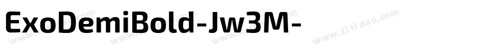 ExoDemiBold-Jw3M字体转换