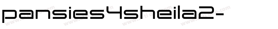 pansies4sheila2字体转换