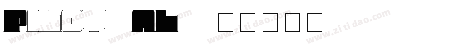 Pilot-1AL-1字体转换