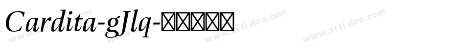 Cardita-gJlq字体转换