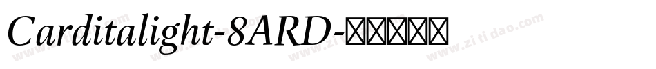 Carditalight-8ARD字体转换