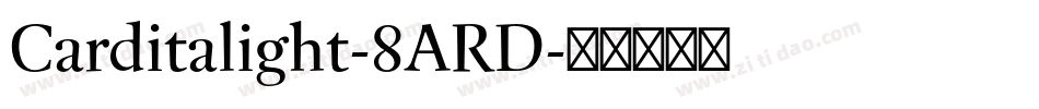 Carditalight-8ARD字体转换