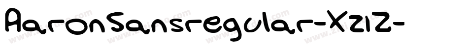 AaronSansregular-X21Z字体转换