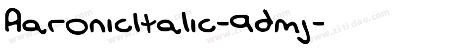 AaronicItalic-9dmj字体转换