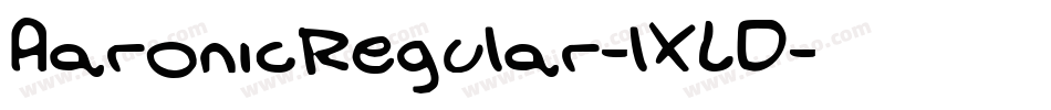 AaronicRegular-lXLD字体转换