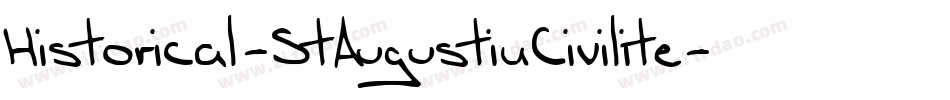 Historical-StAugustinCivilite字体转换