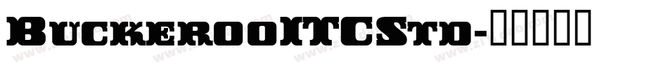 BuckerooITCStd字体转换