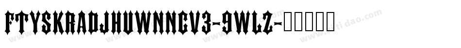 FtySkradjhuwnNcv3-9WLZ字体转换
