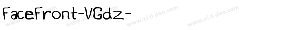 FaceFront-VGdz字体转换