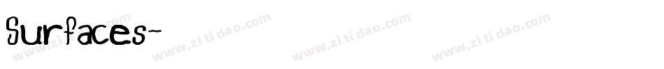 Surfaces字体转换