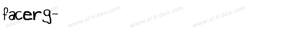 facerg字体转换