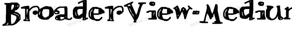 BroaderView-Medium字体转换