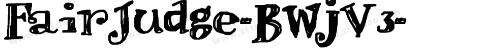 FairJudge-BWjV3字体转换