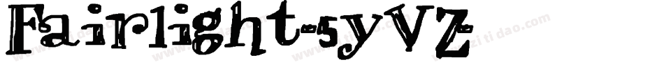 Fairlight-5yVZ字体转换